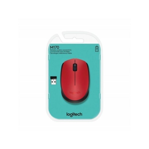 Mouse M170 Logitech Inalámbrico Rojo - Imagen 4