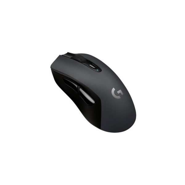 MOUSE G603 LIGHTSPEED Logitech Gaming Inalámbrico Receptor USB 12000DPI Compatible Win-Mac Sensor HERO16K 6Botones Programables RGB Lightsybc Garantía 2Años-NEGRO
