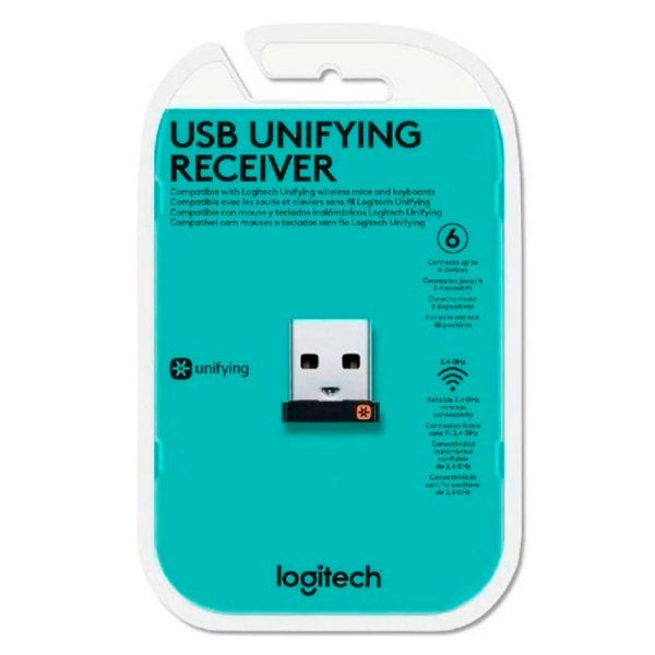 Receptor USB LOGITECH Para Mouse Teclados y Combos COLOR Negro
