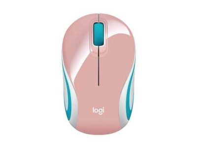 Mini Mouse M187 Logitech Inalámbrico Receptor Usb Rosado