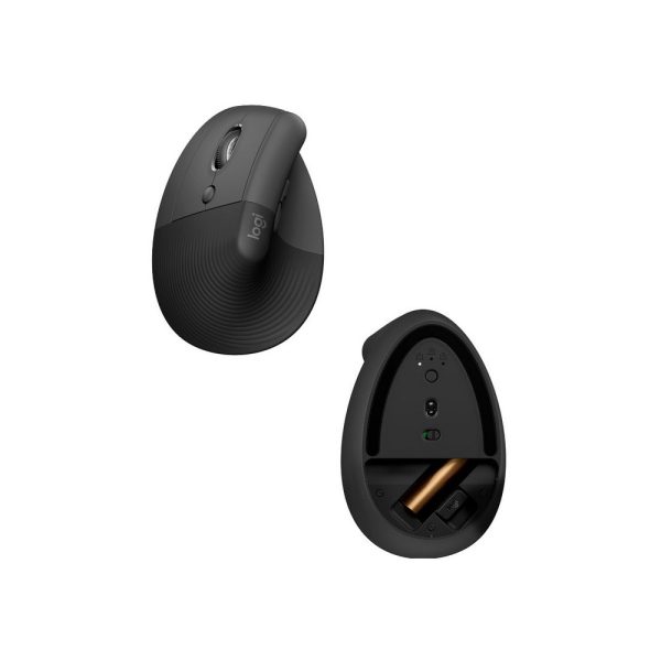 Mouse LOGITECH Vertical Para Usuarios Zurdos COLOR Gris - Imagen 3