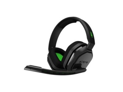 DIADEMA ASTRO A10 Logitech Gaming Alámbrica Plug3.5mm/USB Xbox Micrófono Cancela ruido Cable 2Metros Garantía 1Año-NEGRA-VERDE