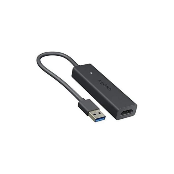 SCREEN SHARE Logitech Corporativo HDMI Una Forma Rápida, Sencilla y Asequible De Compartir Contenido En Salas De Conferencias y Reuniones Online Garantía 2Años-NEGRO