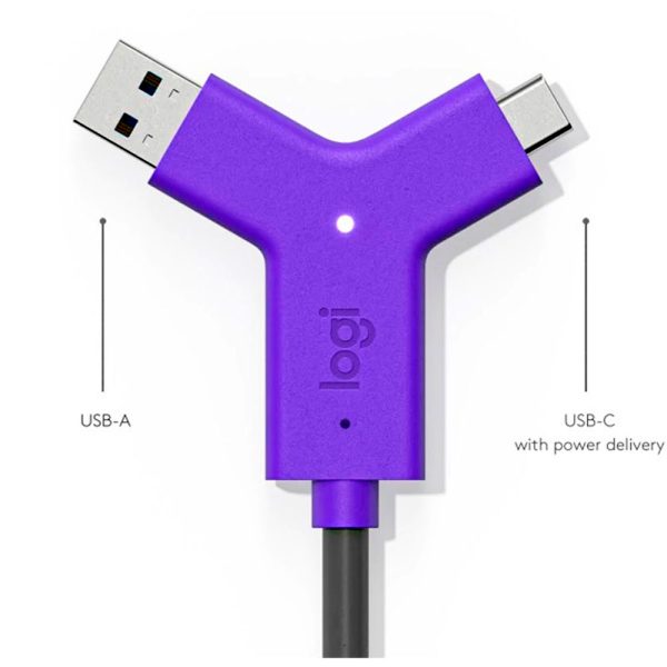 Cable LOGITECH SWYTCH  USB tipo A y tipo C - Imagen 4