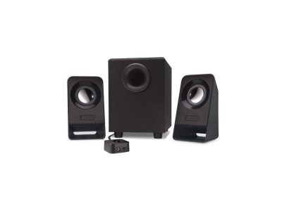 Parlante Logitech Z213 2.1 potencia 7W subwoofer 4W Plug 3.5mm color negro