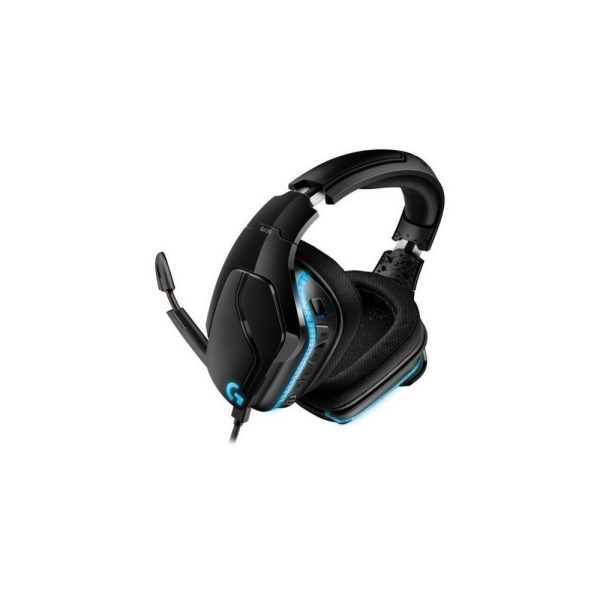 DIADEMA G635 Logitech Gaming Alámbrica Plug3.5mm/USB Multiplataforma Sonido 7.1 DTS/DOLBY 2.0 RGB Lighting Cable 1.5Metros Controles Cancela Ruido Garantía 2Años-NEGRO