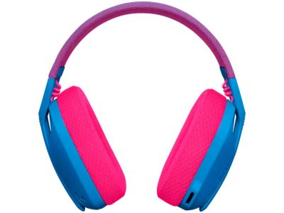 Diadema LOGITECH G435 Gaming Inalambricos Con Usb portable COLOR Azul Y Rosado