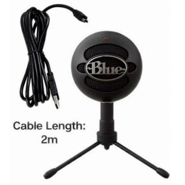 Microfono profesional logitech blue snowball negro usb - Imagen 3