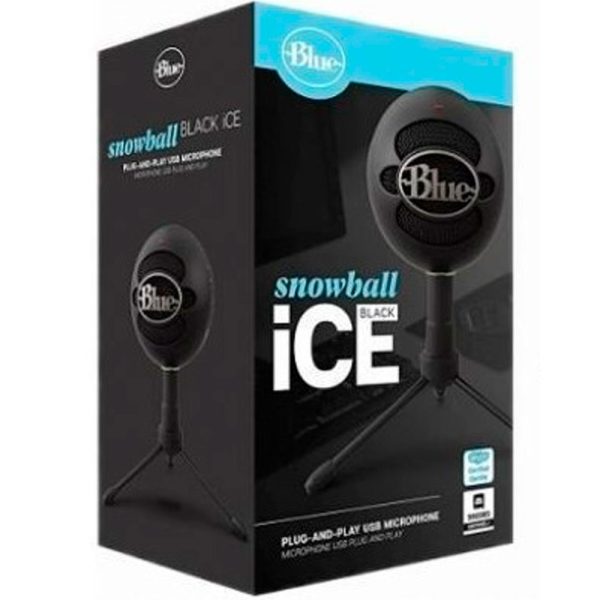 Microfono profesional logitech blue snowball negro usb - Imagen 4