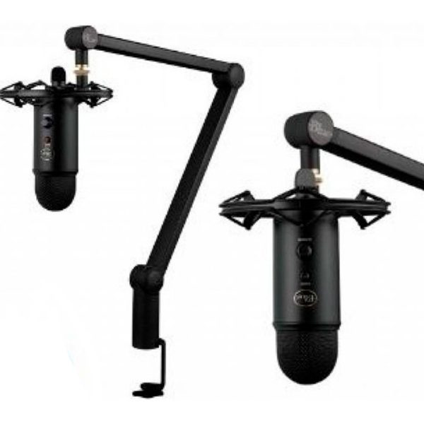 Microfono logitech tipo streaming profesional Yeticaster Negro - Imagen 4