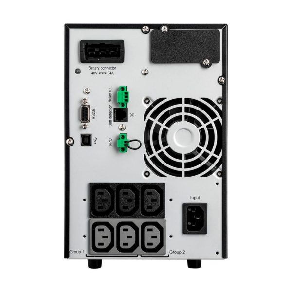 SAI de doble conversión en línea Eaton 9SX de 1500 VA, 1350 W y 120 V, 6 tomas NEMA 5-15R, opción de tarjeta de red cibersegura, autonomía extendida, torre - Imagen 4