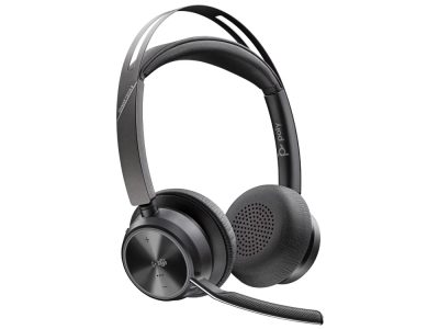 Poly Voyager Focus 2 Microsoft Teams Certified USB-C-C Headset +USB-C/A Adapter +Charging Stand No localization