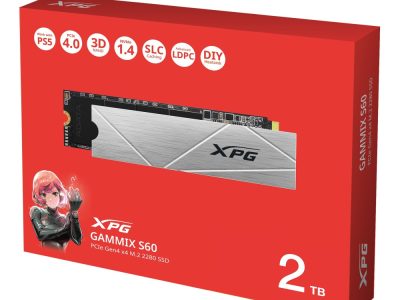 Unidad de Estado Solido ADATA GAMMIX 2TB S60 PCIe Gen4 x4 M.2