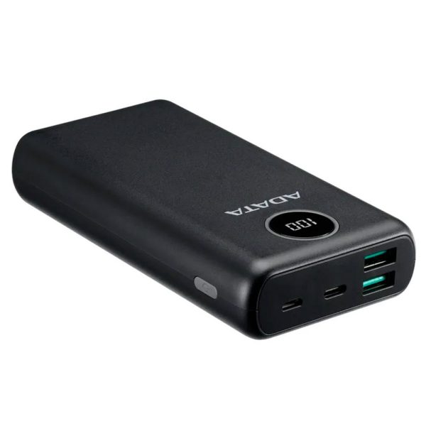 Power Bank 20000mAh Negra digital /2 puertos usb quick charge + 1 Puerto Tipo C Salida + 1 Puerto Tipo C Entrada - Imagen 4