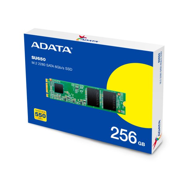 UNIDAD SSD ADATA M.2 SATA 2 RANURAS MODELO SU650NS38 - 256GB - Imagen 3