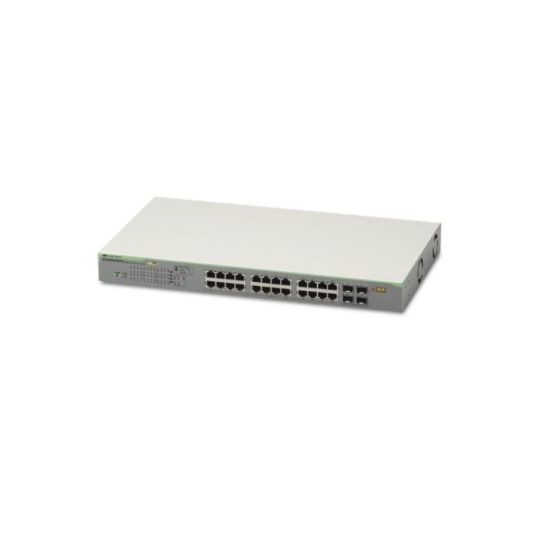 Switches Allied telesis 10-port 10/100/1000T POE+ (75W/8 ports) WebSmart switch with 2 SFP combo ports