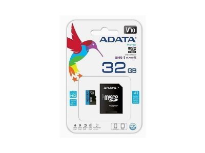Micro SD ADATA 32GB + Adaptador Clase 10