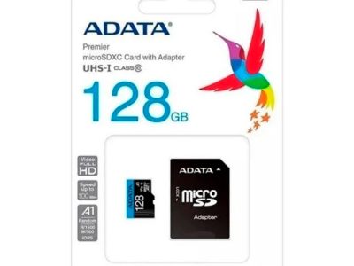 Micro SD ADATA 128GB + Adaptador Clase 10