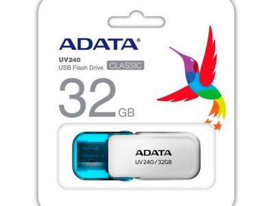 Memoria USB ADATA 2.0 Escualizable 32GB COLOR Blanca