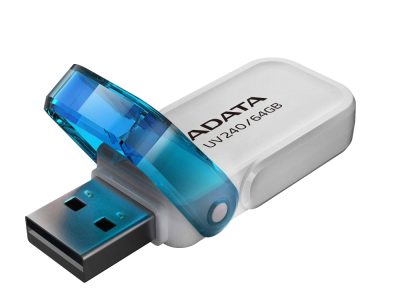 MEMORIA USB 2.0 UV240 COLOR BLANCO AZUL