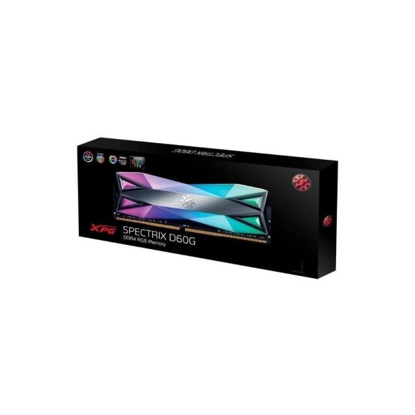Memoria gamer XPG by ADATA SPECTRIX D60G DDR4 RGB 16GB 3.200 MHz / Gris Titanium - Imagen 4
