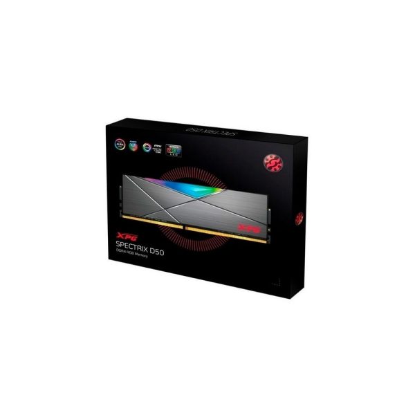 Memoria gamer XPG by ADATA SPECTRIX D50 DDR4 RGB 16GB 3.600 MHz / Gris - Imagen 3