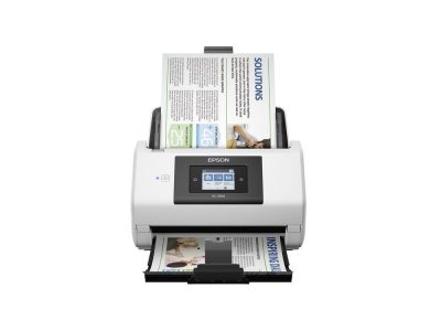 Escáner Epson WorkForce DS-780N/ Pantalla tácti Vertical Blanco