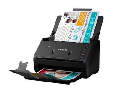 Escáner Epson WorkForce ES-500W vertical con WiFi Blanco