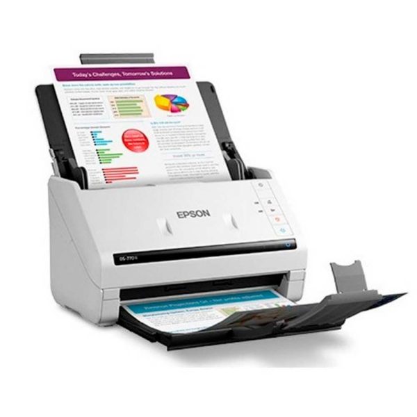 Escáner Epson WorkForce DS-770ll vertical - Blanco - Imagen 3