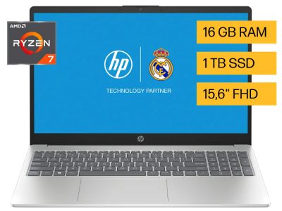 Portátil HP 15-fc0031la/AMD Ryzen™ 7 7730U 4,5 GHz/16GB DDR4/1TB SSD/15.6 FHD/Windows 11 Home