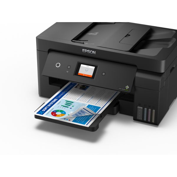 Impresora Multifuncional EPSON Tabloide Ecotank L14150 COLOR Negro - Imagen 4
