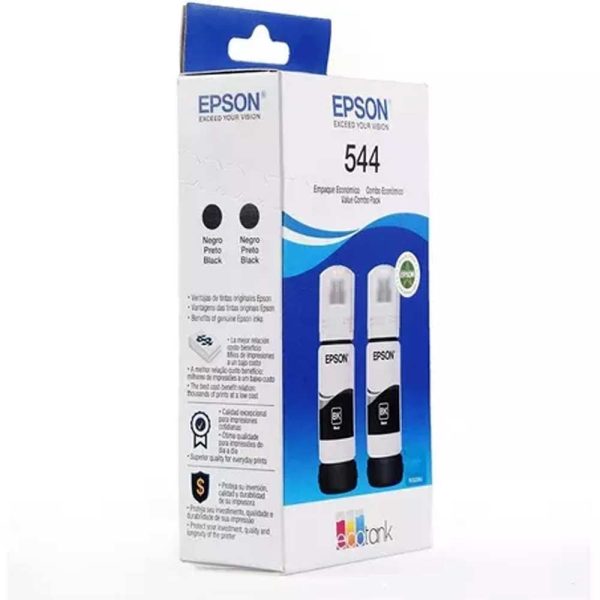 Botella Epson T544120-2P - Multipack 2 botellas Negras IMPRESORA L3110/L3150- Black Ink (4.500 paginas) - Imagen 3