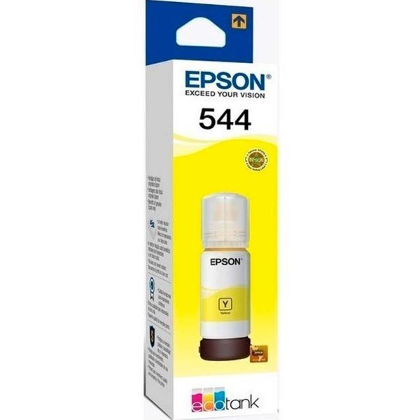 Botella de Tinta EPSON T544420 AL  Ecotank L3110/L3150 COLOR Amarillo - Imagen 3