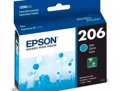 Cartucho Epson T206220-AL Cyan Ink Cartridge-Xpression XP-2102