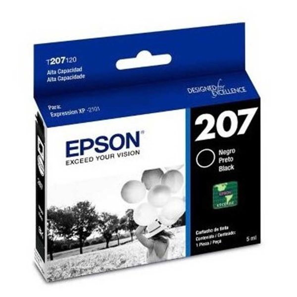 Cartucho Epson T207120 - Black Ink Cartridg - Xpression XP-2101