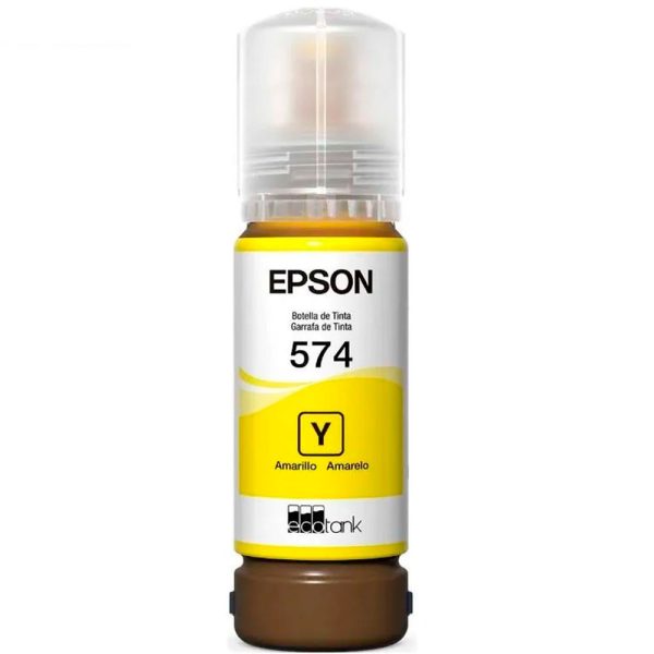 Botella de Tinta EPSON T574420 AL Ecotank L8050 COLOR Amarillo - Imagen 3
