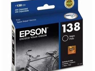 Cartucho Epson T138120 - Black Stylus Tx420W / Tx430W/ Tx235W / Tx320F Alta Capacidad Aprox 395 PG
