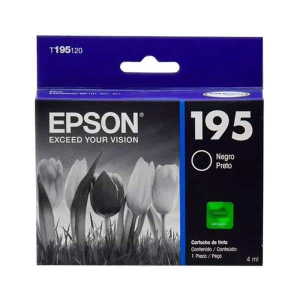 Cartucho Epson T195120  Black Xpression   Xp-101/Xp-201 Aprox 130PG