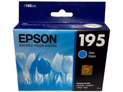 Cartucho Epson T195220 Cyan Xpression  Xp-101/Xp-201/Xp-21 Aprox 210 PG