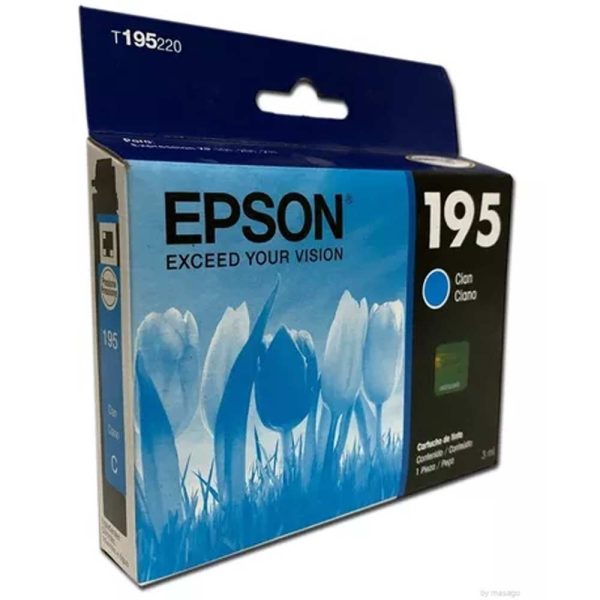 Cartucho Epson T195220 Cyan Xpression  Xp-101/Xp-201/Xp-21 Aprox 210 PG - Imagen 3
