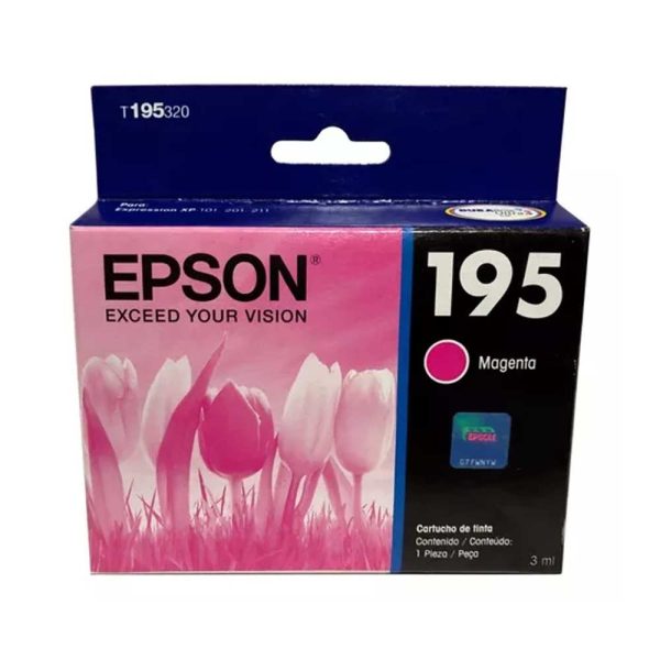Cartucho Epson T195320 Magenta Xpression Xp-101/Xp-201/Xp-21- Aprox 210 PG