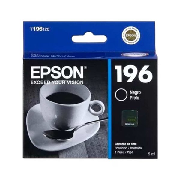 Cartucho Epson T196120-AL Negro Xpression   Xpression   Xp-101/Xp-201/Xp-401, Workforce Wf2512/Wf253