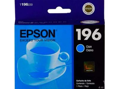 Cartucho Epson T196220 - Cyan Ink XP101/104/201/204/401 WF2512/2532