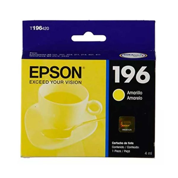 Cartucho Epson T196420 - Yellow Ink XP101/104/201/204/401 WF2512/2532