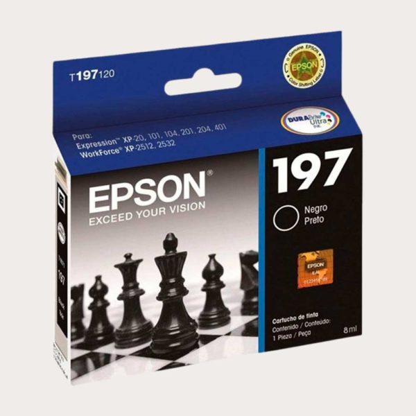 Cartucho Epson T197120 - Black Ink XP101/104/201204/401WF2512/2532