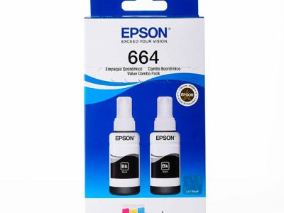 Kit Epson 2 Botellas 664 Color Negra