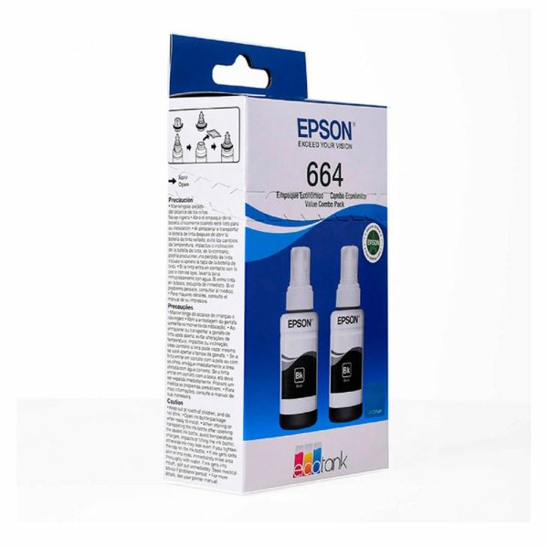 Kit Epson 2 Botellas 664 Color Negra - Imagen 3