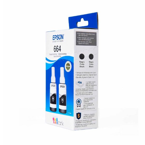 Kit Epson 2 Botellas 664 Color Negra - Imagen 4