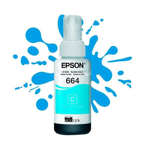 Botella de Tinta EPSON T664220 L200/210/350/355/555 COLOR Cyan - Imagen 3