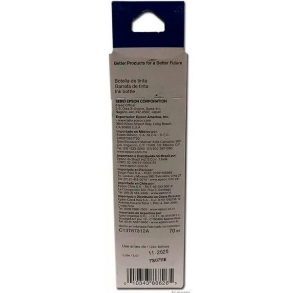 Botella de Tinta EPSON T673120 AL L800/805 COLOR Negro - Imagen 5